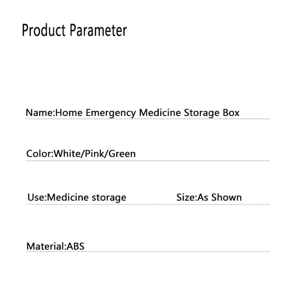 Large Capacity Portable Medicine Storage Box – Multi-Layer First Aid Organizer Case
