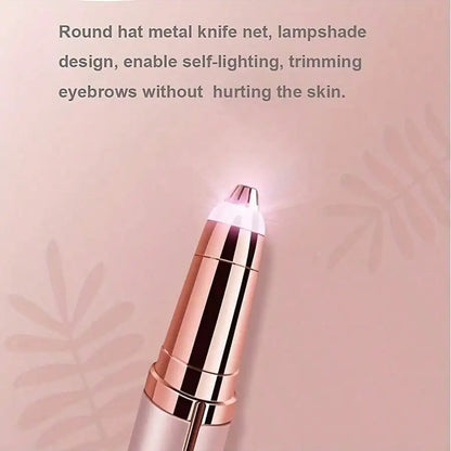 Women’s Electric Eyebrow Trimmer & Facial Hair Remover – Rechargeable Precision Brow Shaper Pen