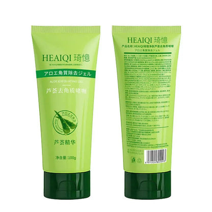 Aloe Vera Face Exfoliating Gel Scrub – Gentle Facial Cleanser, Removes Impurities, Moisturizes & Helps Reduce Pores – 30g / 100g