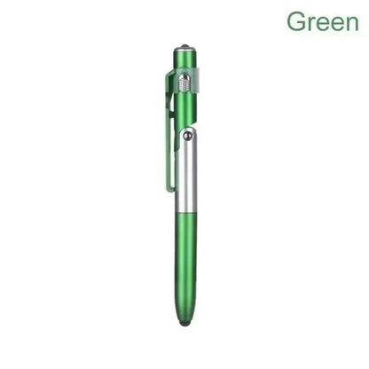 4-in-1 Multifunction Stylus Ballpoint Pen with LED Light, Phone Stand & Touch Screen Tip – Portable Writing Tool for Reading & Office