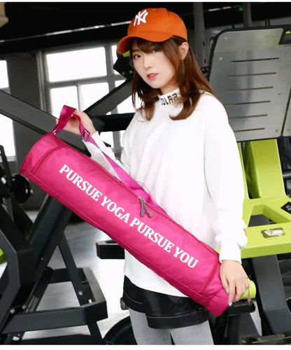 Yoga Mat Carrying Bag with Zipper Pockets – Large Capacity Fitness Gym Knapsack, Waterproof Sports Yoga Mat Holder (Women)