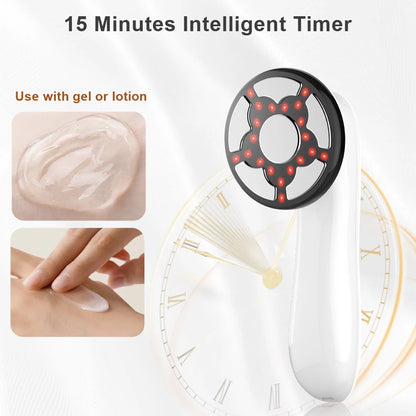 Electric Body Massage Device with Heat & Vibration – Rechargeable Abdominal & Full Body Sculpting Massager