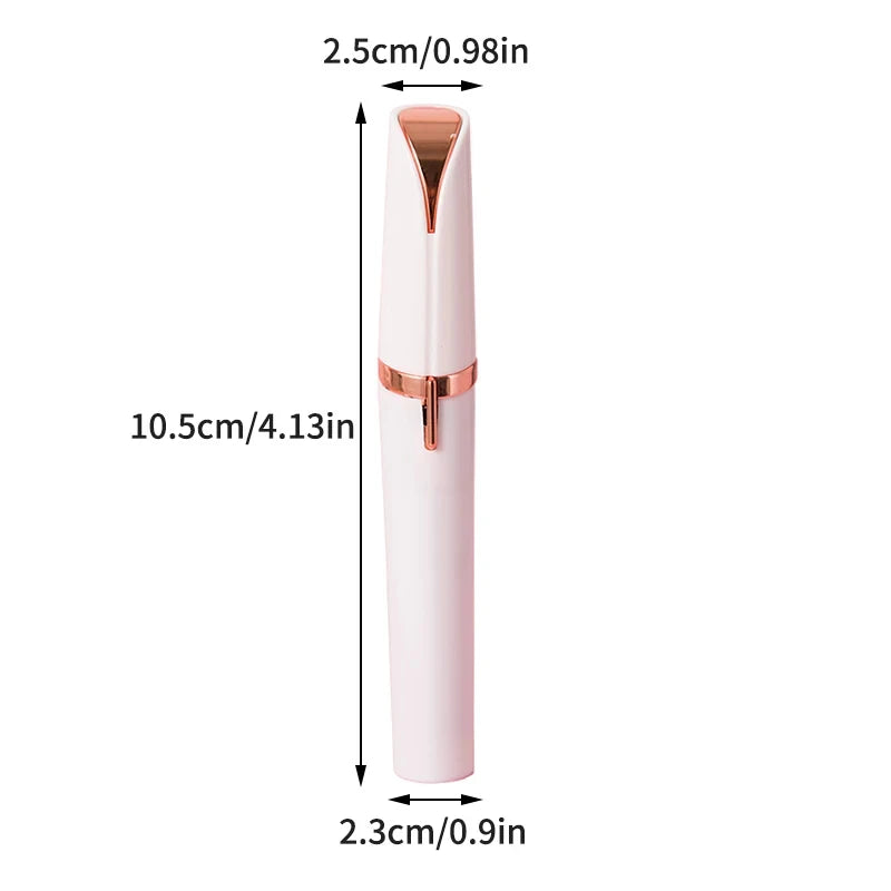 2-in-1 Electric Eyebrow Trimmer & Nose Hair Remover – Portable Facial Grooming Tool
