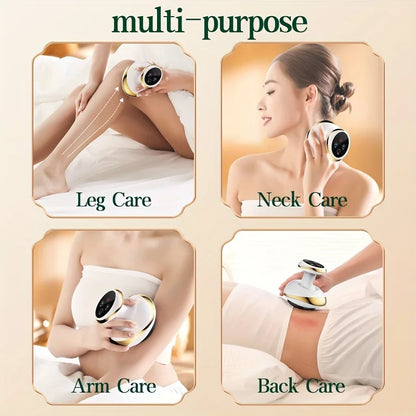 Electric Meridian Massage Brush Body Cupping Scraping Massager for Back & Abdomen