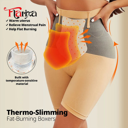 Women’s Thermal Shapewear Shorts High Waist Seamless Tummy Control Body Shaper Underwear
