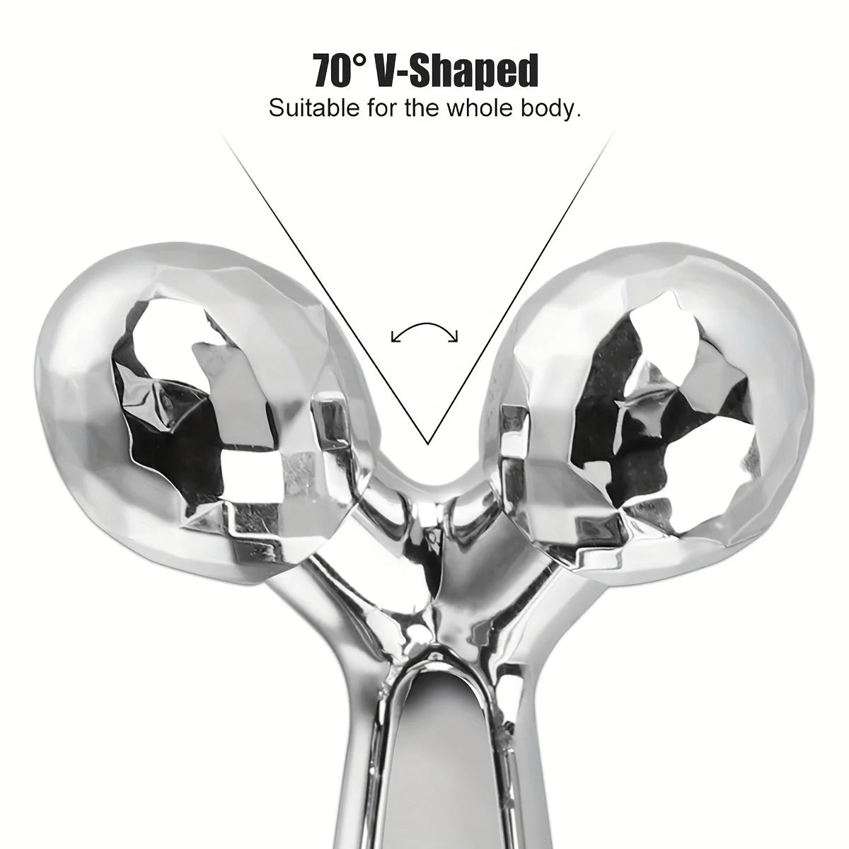 Stainless Steel Gua Sha Facial Tool & 3D Roller – Eye & Face Massage Beauty Tool