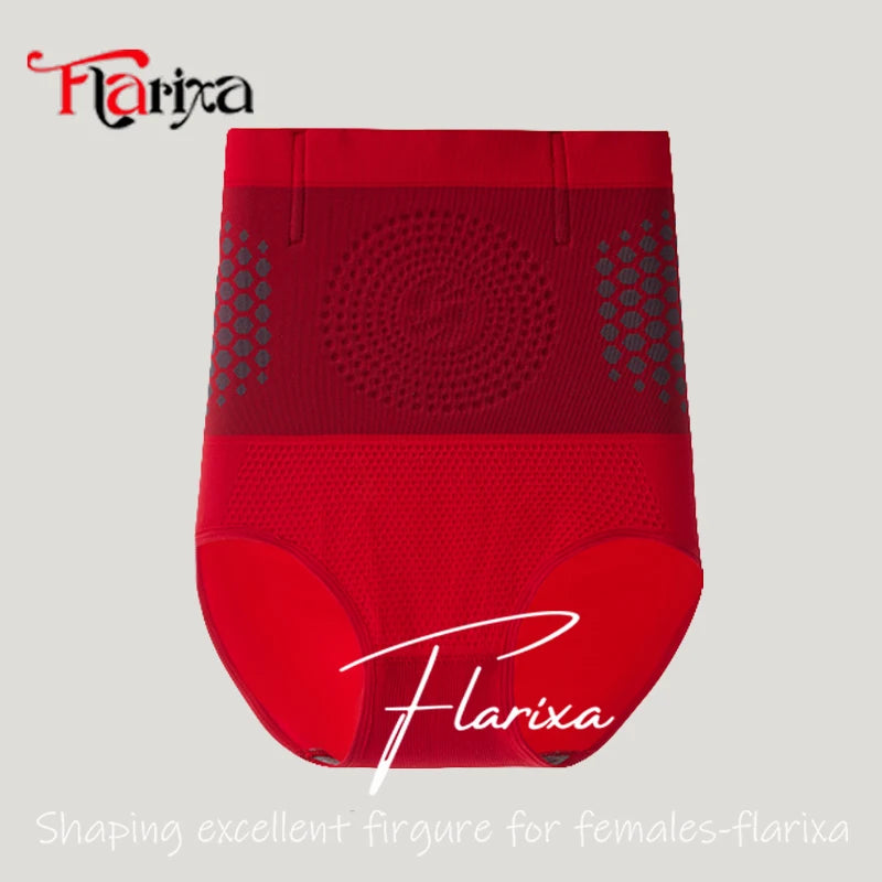 Flarixa Women’s High Waist Tummy Control Briefs Seamless Shapewear Panties