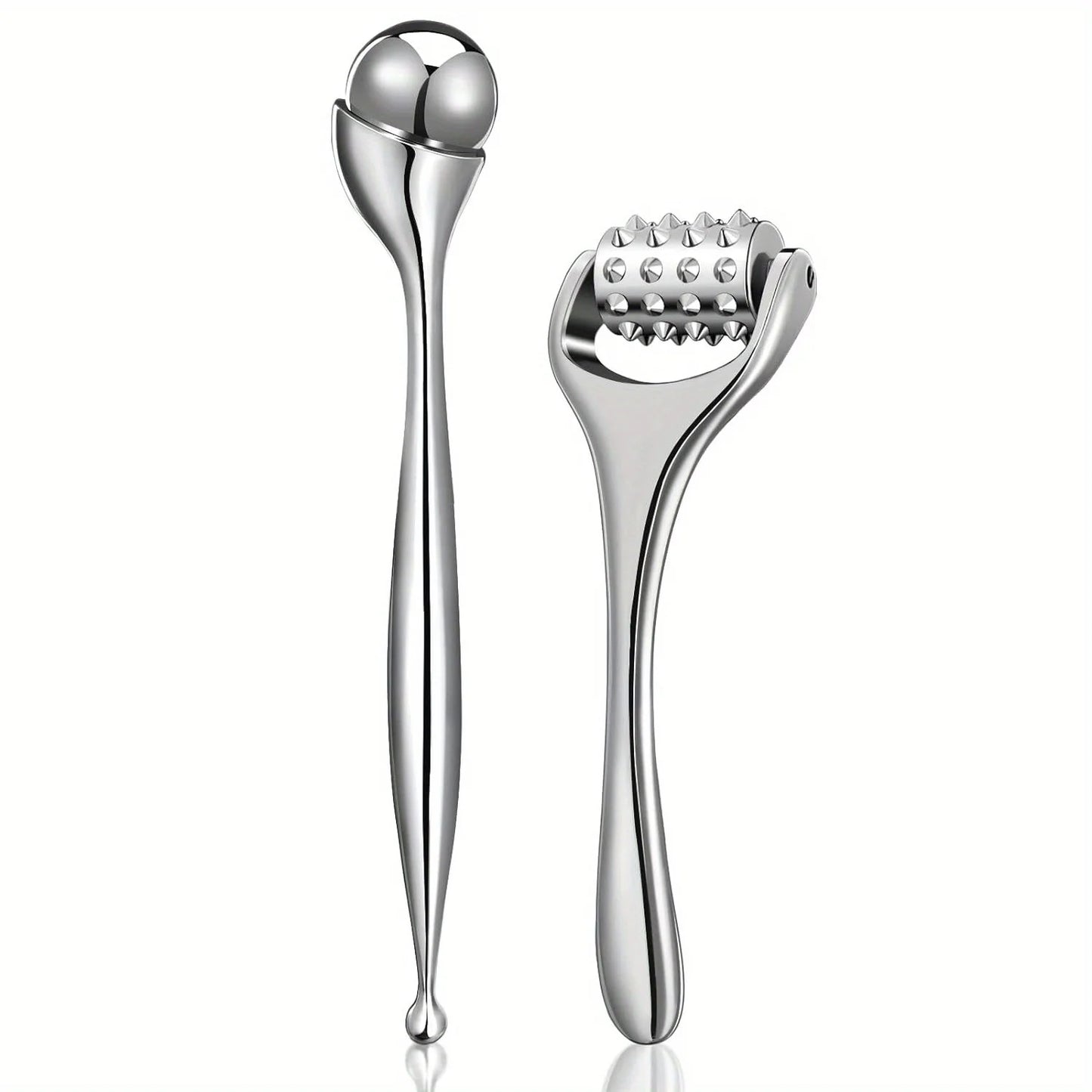 Stainless Steel Face Roller Eye Massager Tool Facial Massage Roller Skincare Tool