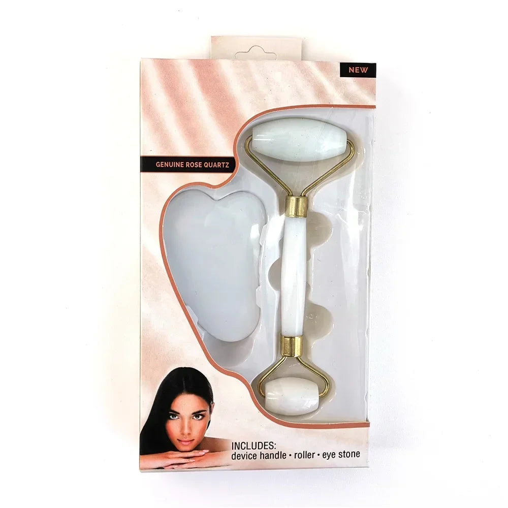 Double-Head Facial & Neck Massage Roller – Beauty Tool for Skin Relaxation, Lifting & Toning