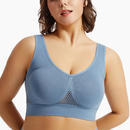Women’s Sports Bra – Breathable Support Yoga & Running Bra, Soft Shock-Absorbing Fitness Top (No Underwire)