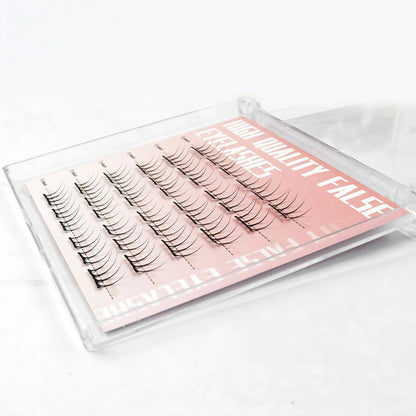 Press-On Lash Clusters 7–13mm – Natural Look Individual False Eyelash Clusters for DIY Lash Extension, Daily Wear & Cosplay