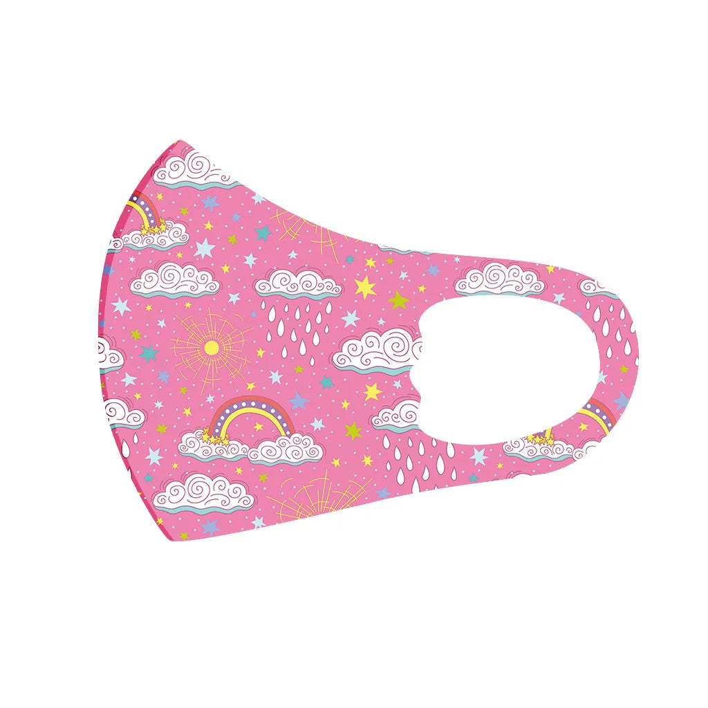 5PCS Washable Kids Face Masks – Reusable Cartoon Mouth Covers for Boys & Girls | Breathable, Comfortable, Dust-Resistant Design