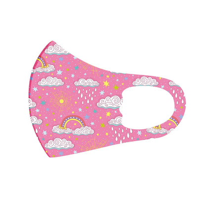 5PCS Washable Kids Face Masks – Reusable Cartoon Mouth Covers for Boys & Girls | Breathable, Comfortable, Dust-Resistant Design