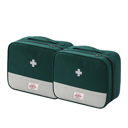Portable Travel Medicine Storage Bag First Aid Organizer Large Capacity Oxford Case