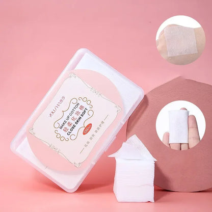 High-Quality 1000PCS Disposable Cotton Makeup Remover Pads – Soft Facial Cleansing Wipes for Skincare & Cosmetics