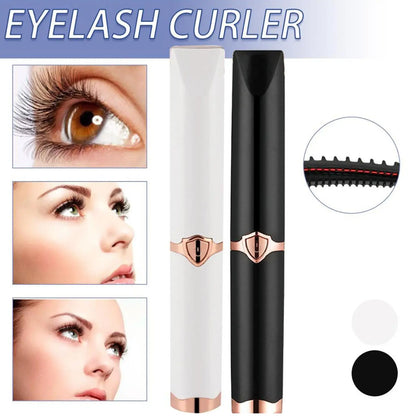 Portable Heated Eyelash Curler – 3 Temperature Modes, USB Rechargeable Lash Curling Tool for Natural & False Eyelashes