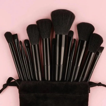 Professional Premium Quality Soft Fluffy Makeup Brush Set – Foundation, Powder, Eyeshadow, Kabuki, Blending Brushes with Sponge & Storage Bag