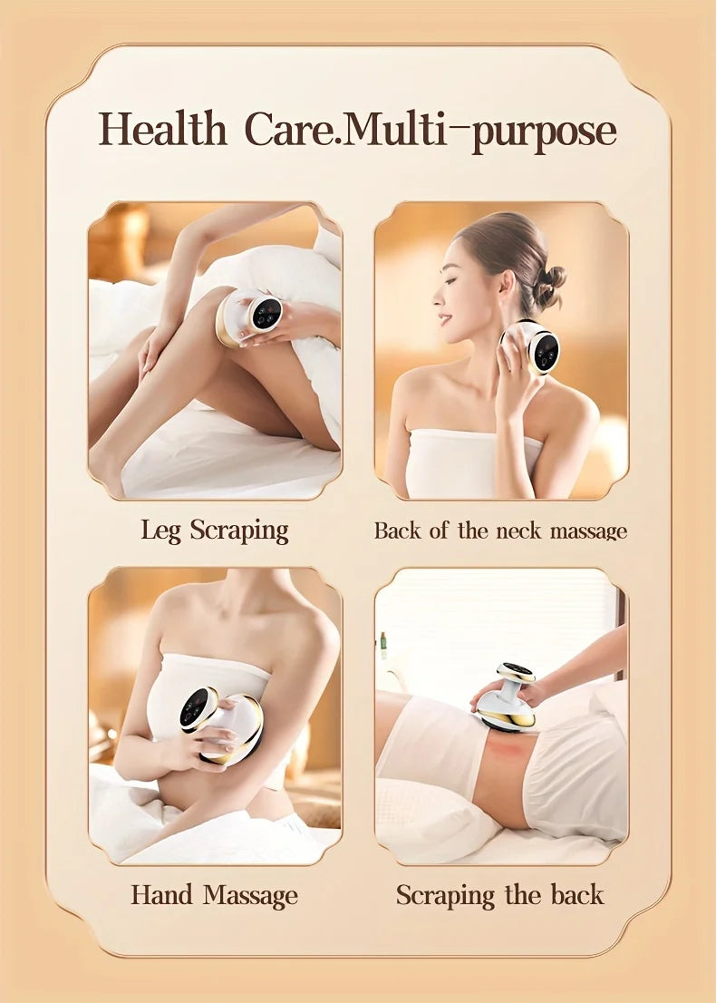 Electric Meridian Massage Brush Body Cupping Scraping Massager for Back & Abdomen