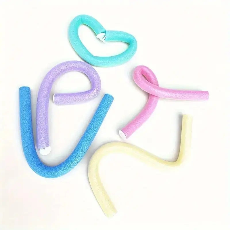 Heatless Foam Curling Rods Set (10pcs) – Manual Hair Curlers Flexible Sponge Perm Rods for DIY Styling