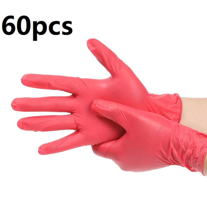Multi-Color Nitrile Disposable Gloves – Latex-Free, Waterproof, Durable Household Cleaning Gloves (XS/S/M/L Sizes Available)