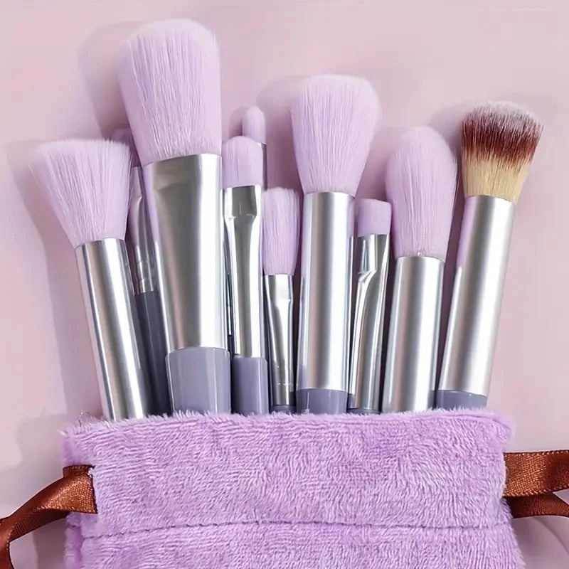 Professional Premium Quality Soft Fluffy Makeup Brush Set – Foundation, Powder, Eyeshadow, Kabuki, Blending Brushes with Sponge & Storage Bag