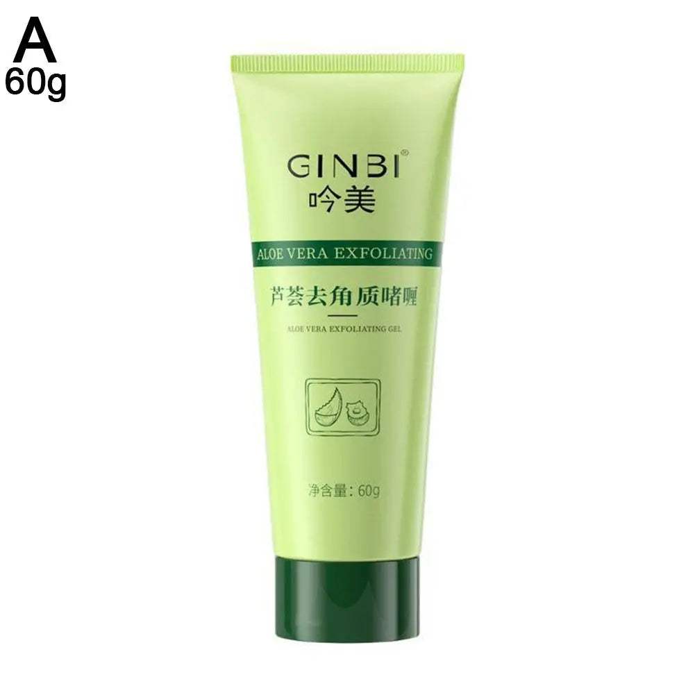 Aloe Vera Face Exfoliating Gel Scrub – Gentle Facial Cleanser, Removes Impurities, Moisturizes & Helps Reduce Pores – 30g / 100g