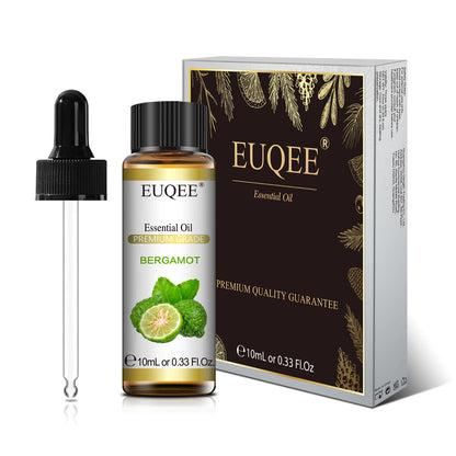 EUQEE 10ml Natural Plant Essential Oil with Dropper – Pure Lavender, Jasmine, Eucalyptus, Vanilla Oils for Diffuser, Humidifier, Aromatherapy