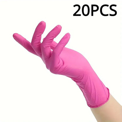 Multi-Color Nitrile Disposable Gloves – Latex-Free, Waterproof, Durable Household Cleaning Gloves (XS/S/M/L Sizes Available)
