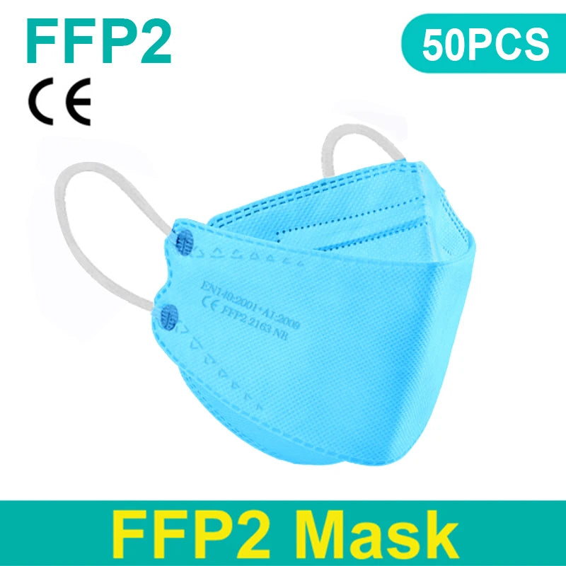 FFP2 KN95 Face Mask 4-Layer Anti-Dust CE Protective Respirator Mask