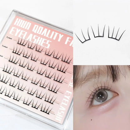 Press-On Lash Clusters 7–13mm – Natural Look Individual False Eyelash Clusters for DIY Lash Extension, Daily Wear & Cosplay