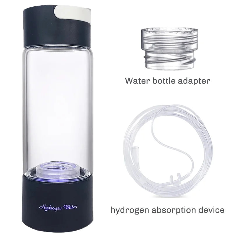 Portable Electric Hydrogen Water Bottle – Titanium Filter, USB Rechargeable, Hydrogen-Rich for Health & Wellness