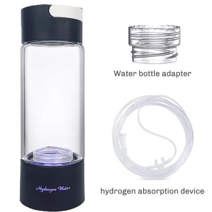 Portable Electric Hydrogen Water Bottle – Titanium Filter, USB Rechargeable, Hydrogen-Rich for Health & Wellness