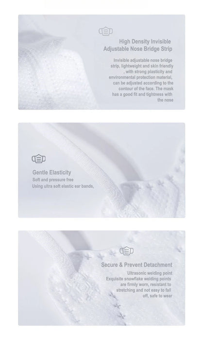 30PCS KN95 / FFP2 Multicolor Face Masks – 3D Fish Design, 3-Layer Disposable Protective Masks, Individually Packaged for Adults