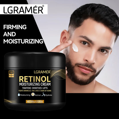 Men’s Retinol Face Moisturizer – Anti-Wrinkle, Anti-Aging, Pore Minimizing, Whitening & Smoothing Cream