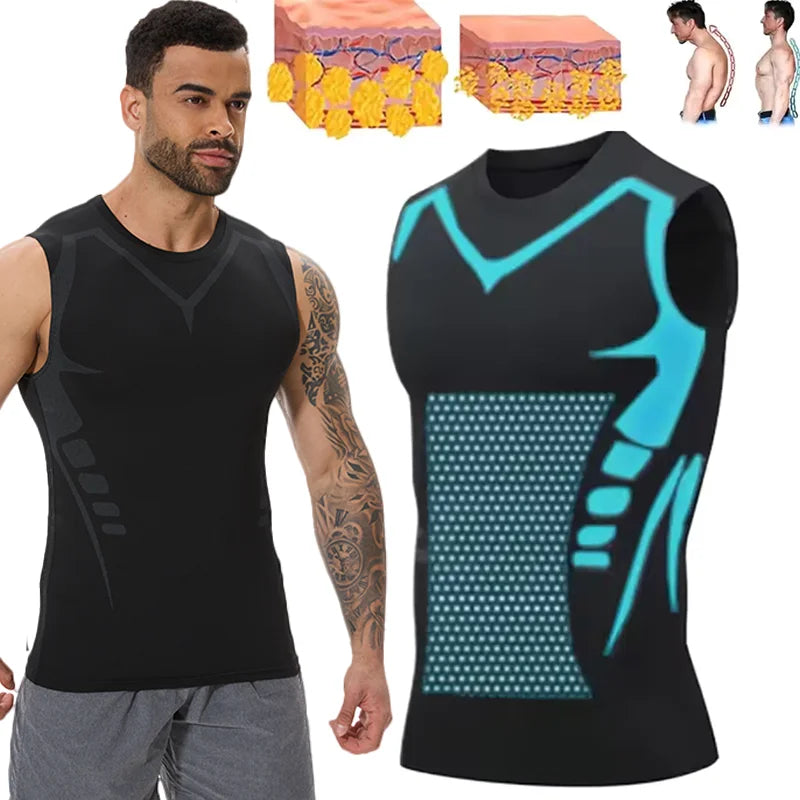 Men's Compression Tank Top Sleeveless Shaping Vest Quick Dry S-2XL