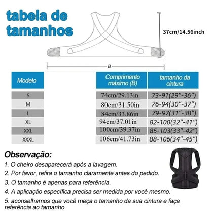 Adjustable Back Posture Corrector Brace Shoulder Support Belt Spine Trainer