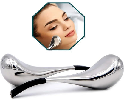 Stainless Steel Ice Globe Facial Massager – Cooling Cryo Stick for Face & Eyes