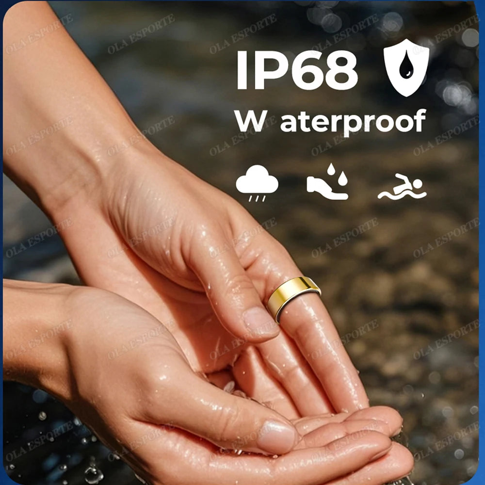 R12 Smart Ring Fitness Tracker Heart Rate Sleep Monitor 5ATM Waterproof