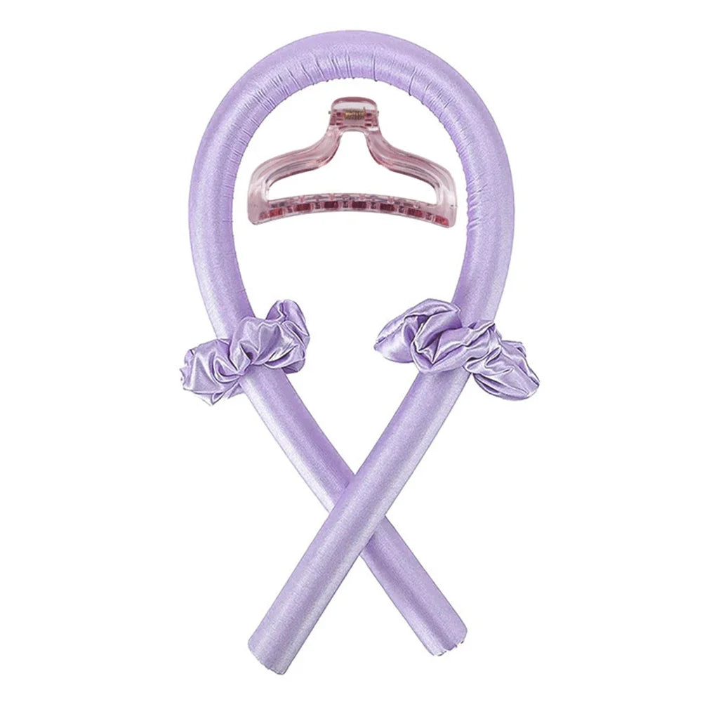 Heatless Curling Rod Headband – Soft Foam Hair Curlers for Sleeping, No-Heat Silk Curl Ribbon for Natural Waves & Curls