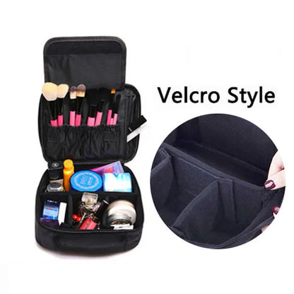Professional Makeup Case – Women’s Cosmetic Organizer, Brush & Nail Tool Storage Box, Beauty Travel Suitcase
