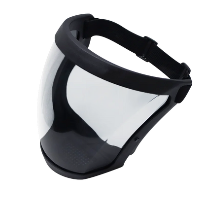 Reusable Work Protection Mask with Transparent Face Shield – Anti-Splash Facial Protector with Silicone Seal & Respiratory Filter for Kitchen, Food Service, and Industrial Use