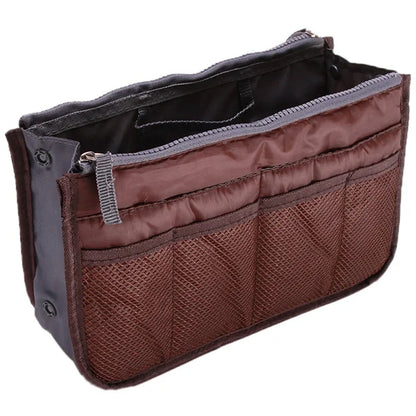 Multi-Color Handbag Organizer Insert – Travel Makeup Bag & Cosmetic Storage Tote for Women