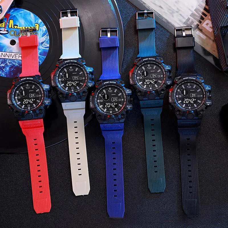 MAYZHISU Men’s Digital Sports Watch | Large Dial | Alarm, Stopwatch & Backlight | 3ATM Water Resistant | Military Style Wristwatch