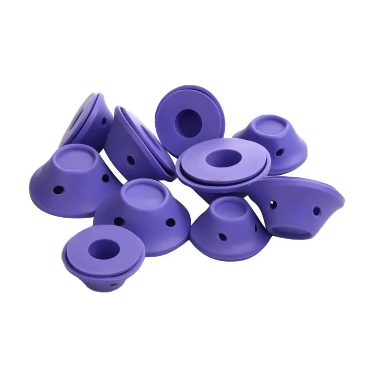 10PCS / 20PCS Silicone Heatless Hair Curlers – Soft Rubber No-Clip Hair Rollers for DIY Waves & Curls