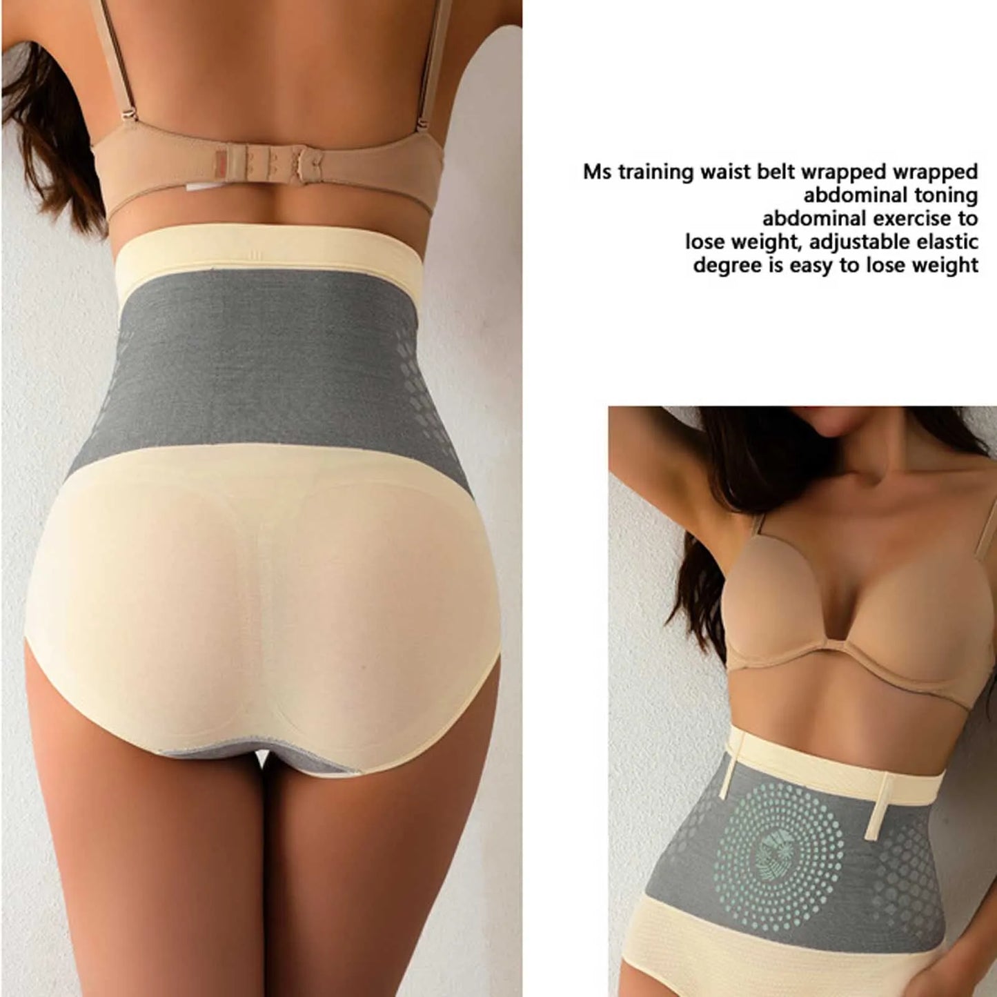 Women's High Waist Shapewear Briefs Seamless Tummy Control Underwear Body Shaper