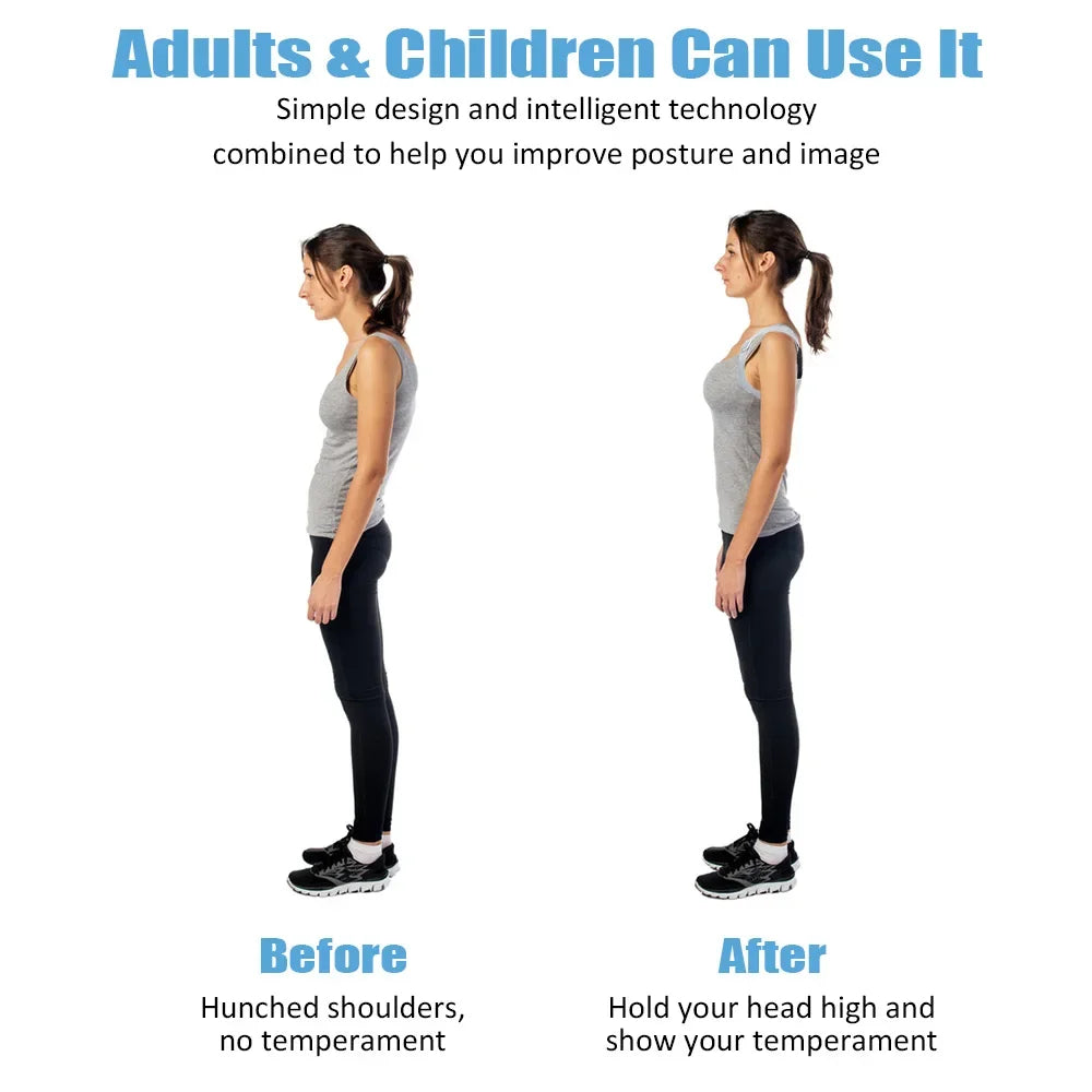 Smart Posture Corrector with Sensor – Invisible Back Support Belt & Hunchback Reminder for Adults and Kids