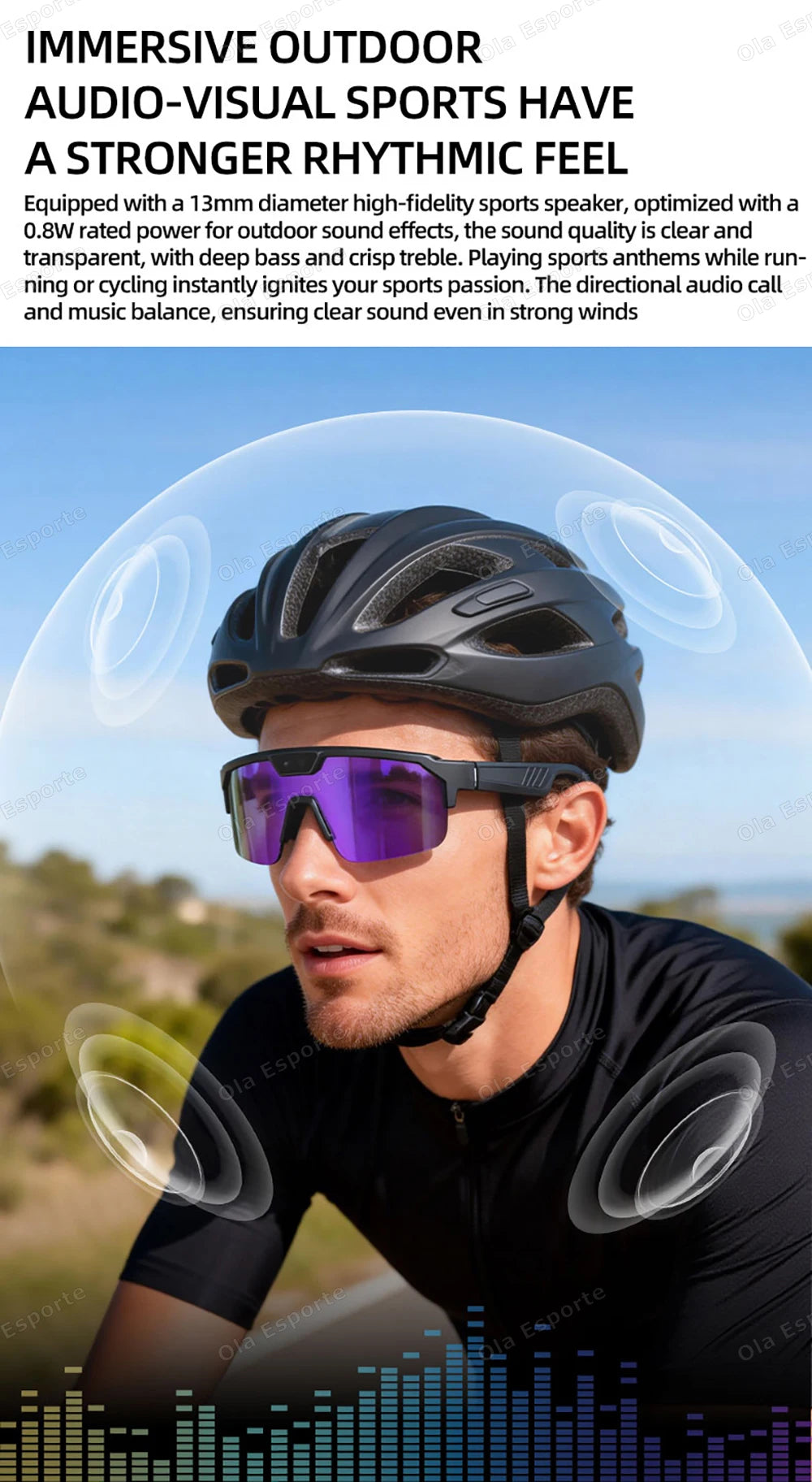AI Smart Glasses HD Camera Video Recording Bluetooth Calls WiFi Sports Goggles