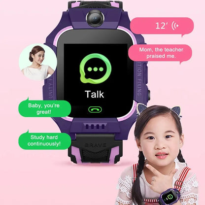 Kids 2G Smart Watch SIM Card SOS Call Camera Voice Chat Touch Screen Q19