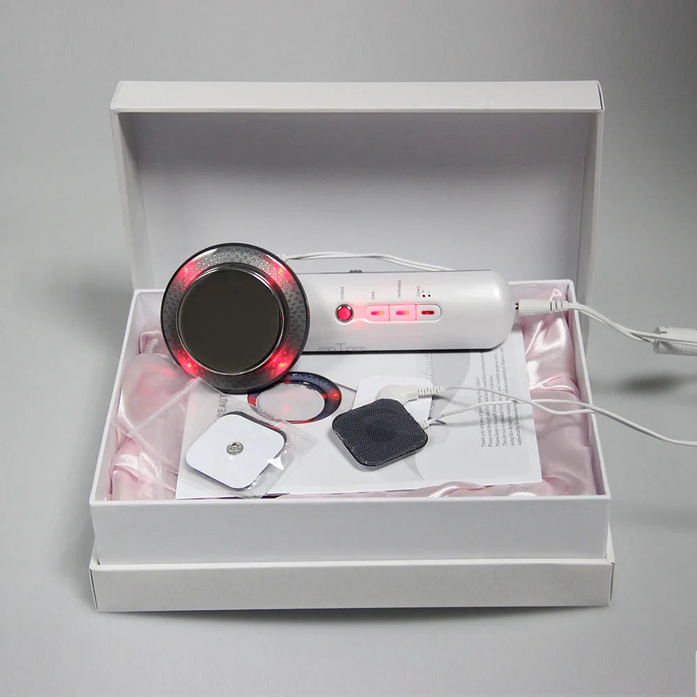3-in-1 Ultrasonic Body Massager & Skin Firming Device – Microcurrent & Infrared