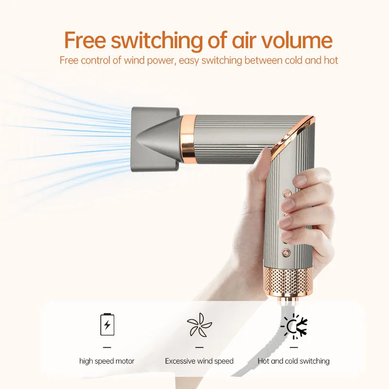 6-in-1 Hot Air Hair Styler Dryer Brush Auto Curler Straightener Volumizer 1400W